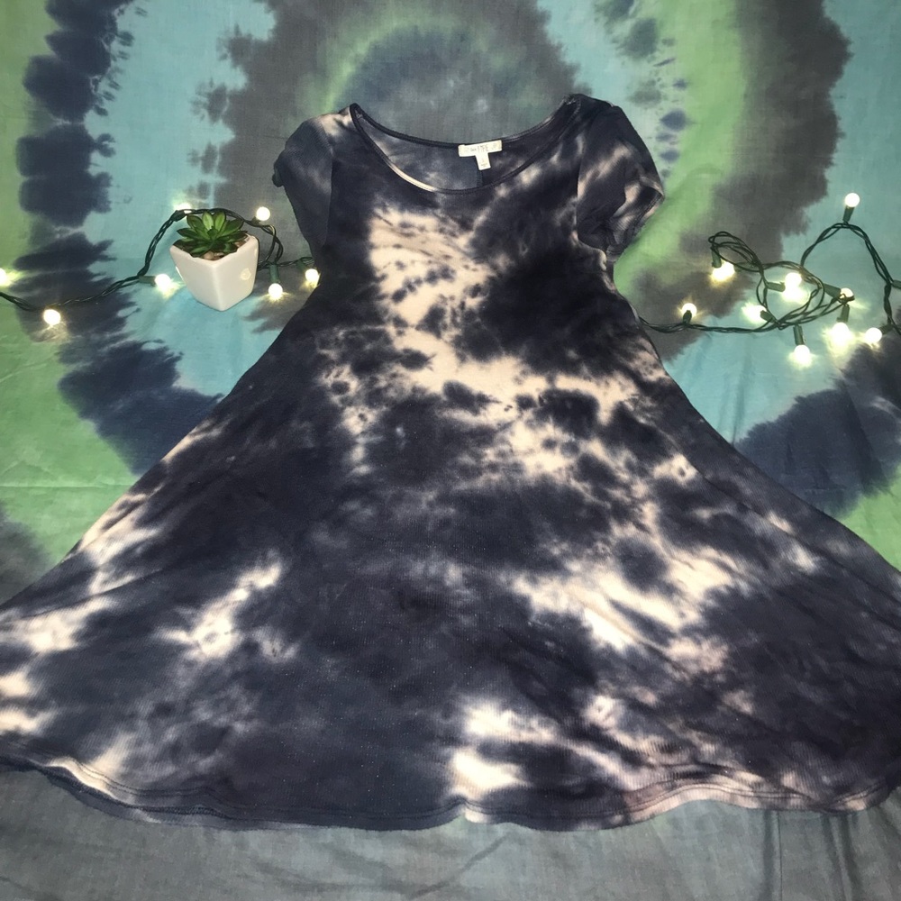 Tie dye Tee shirt dress